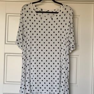 Plus Size Polka Dot Swing Tee - Size 18/20